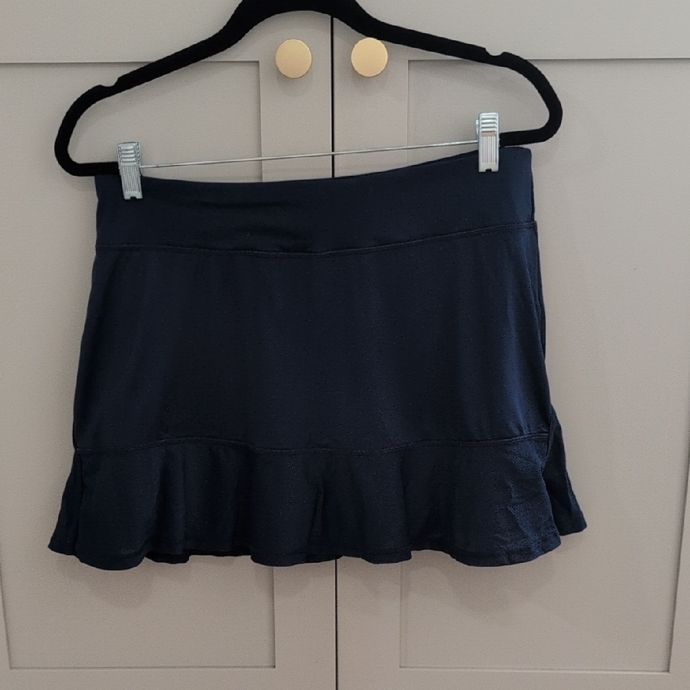 Kyodan Dark Blue Mini Skirt with Flounce Hem